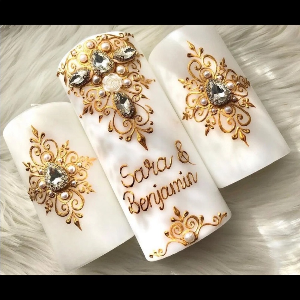 Customised handmade henna candles